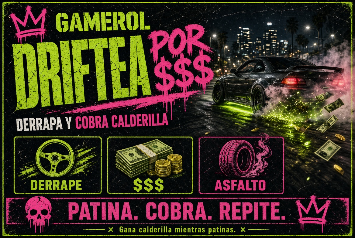 Driftea por dinero: derrapa y cobra calderilla