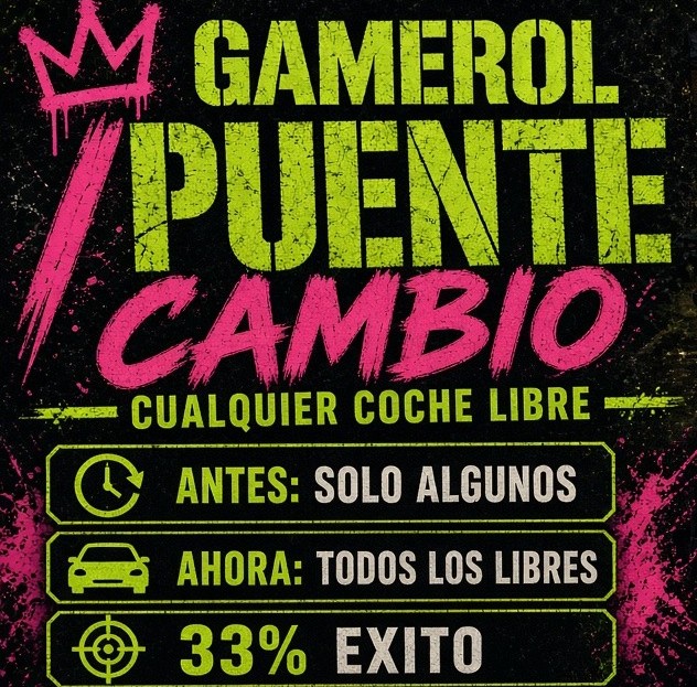 Cambio en /puente: ahora se puede puentear cualquier coche libre de San Andreas